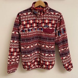 Patagonia Synchilla Fleece Kuta Klash Red Womens Size Small